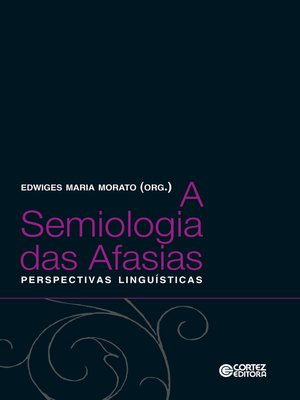 cover image of A semiologia das afasias